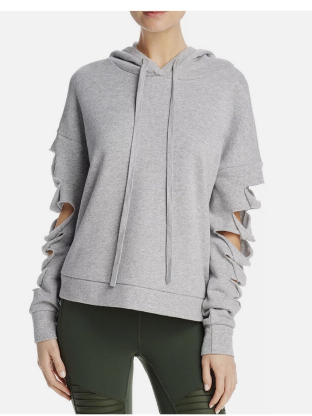 ALO Yoga Heather Gray Slay Pullover Hoodie